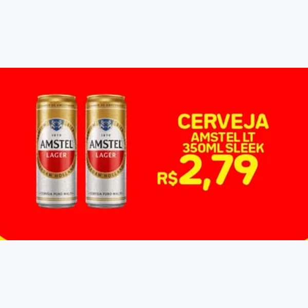 Cerveja Lager Amstel 350 ml