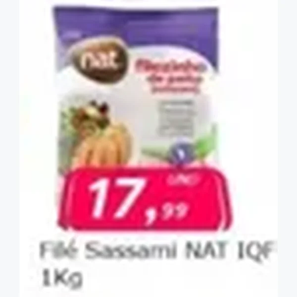 Recorte do encarte de Filézinho Sassami Iqf NAT 1 kg