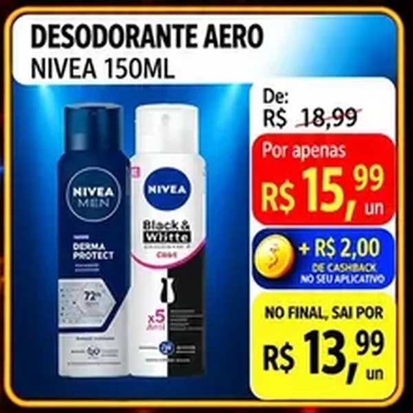 Desodorante Aero Nivea 150 ml