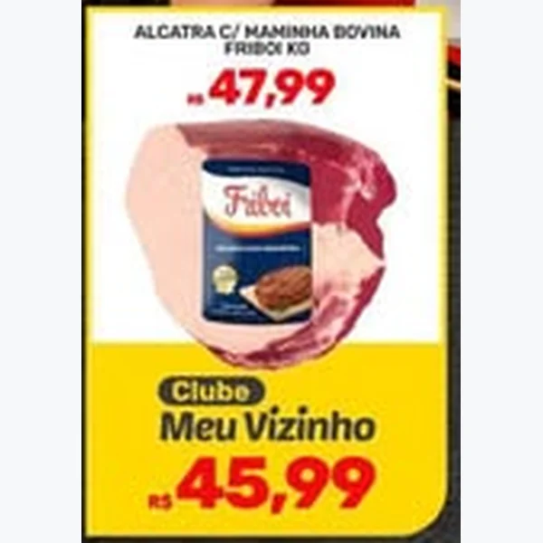 Recorte do encarte de Alcatra com Maminha Bovina Friboi