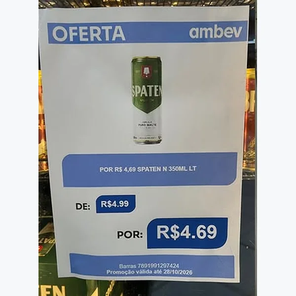 Cerveja Spaten 350 ml