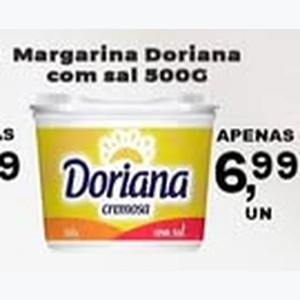 Recorte do encarte de Margarina com Sal Doriana 500 g