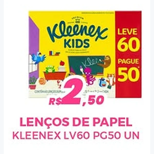 Lenços de Papel Kids Kleenex