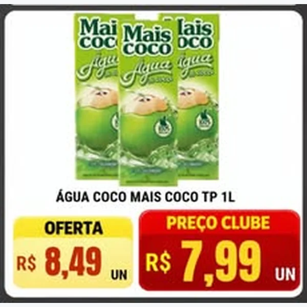 Água Coco Mais Coco 1 L