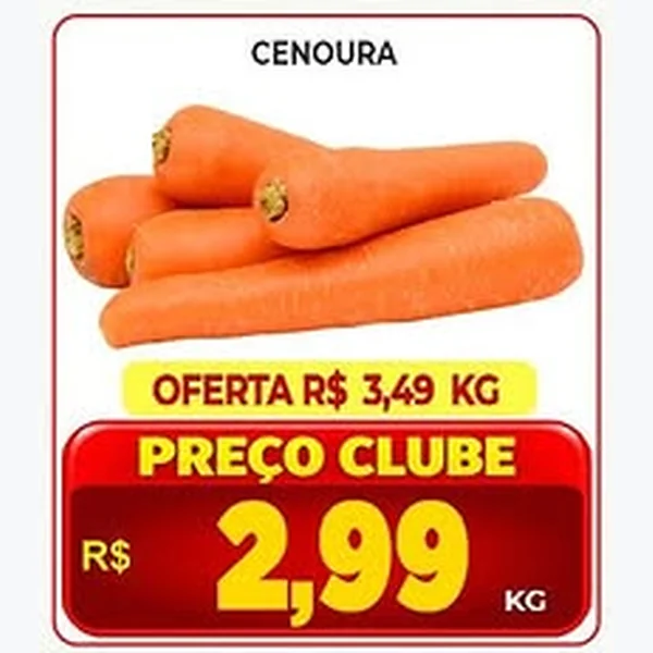 Recorte do encarte de Cenoura