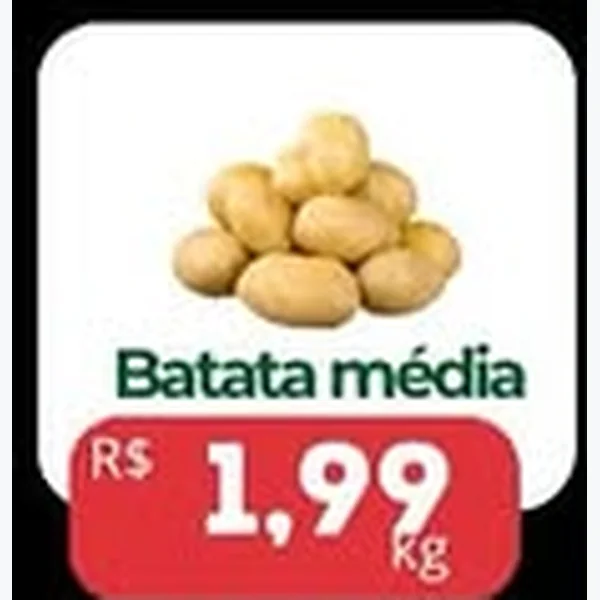 Recorte do encarte de Batata Média