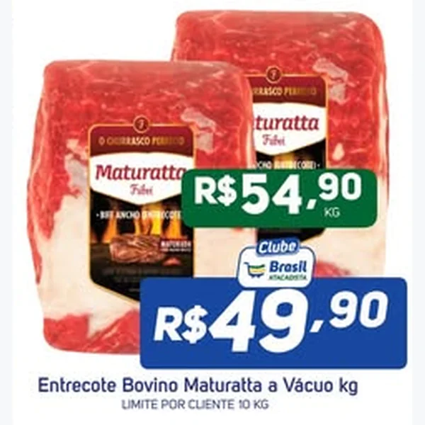 Recorte do encarte de Entrecote Bovino Maturatta