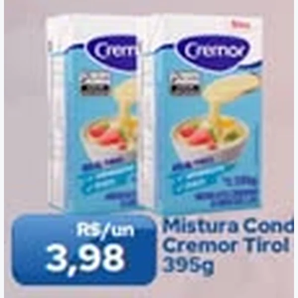 Recorte do encarte de Mistura Condimentada Cremor Tirol 395 g