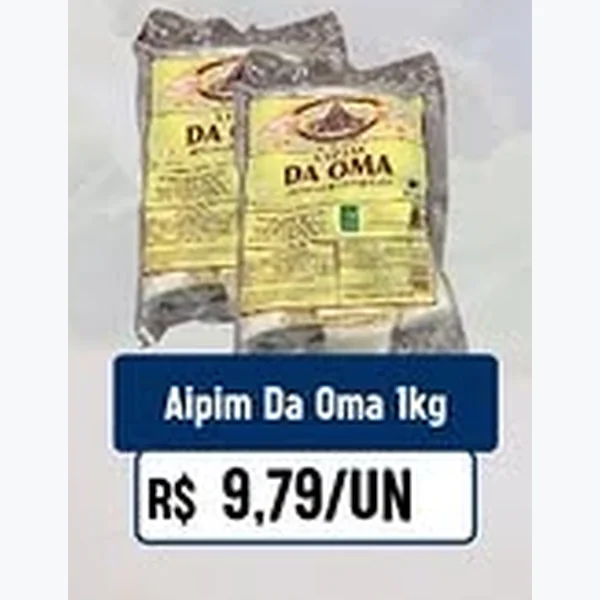 Recorte do encarte de Aipim Da Oma 1 kg