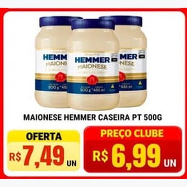 Recorte do encarte de Maionese Caseira Hemmer 500 g
