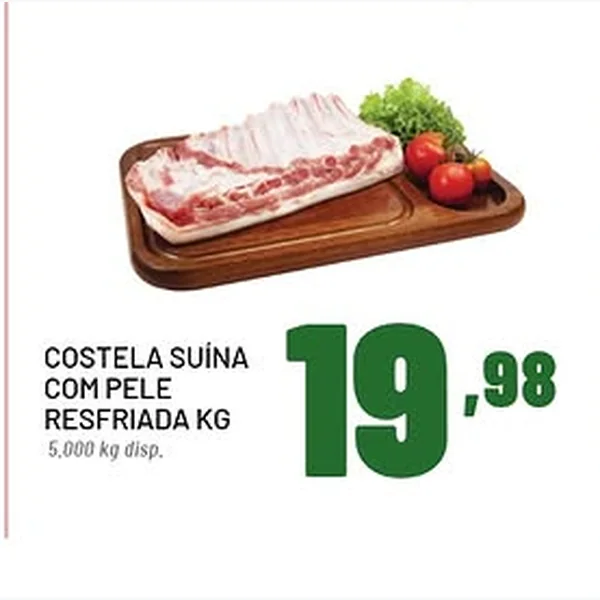 Costela Suína com Pele Resfriada