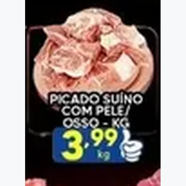 Recorte do encarte de Picado Suíno com Pele