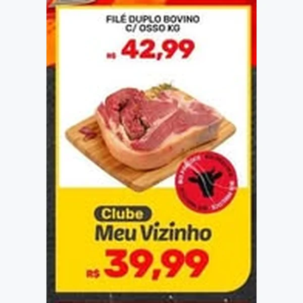 Filé Duplo Bovino C/ Osso