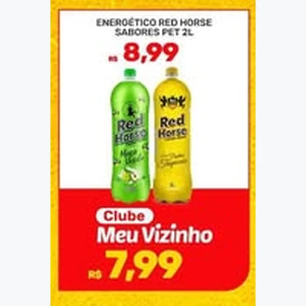 Recorte do encarte de Energético Red Horse 2 L