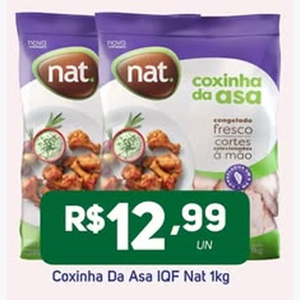 Recorte do encarte de Coxinha da Asa Iqf nat. 1 kg