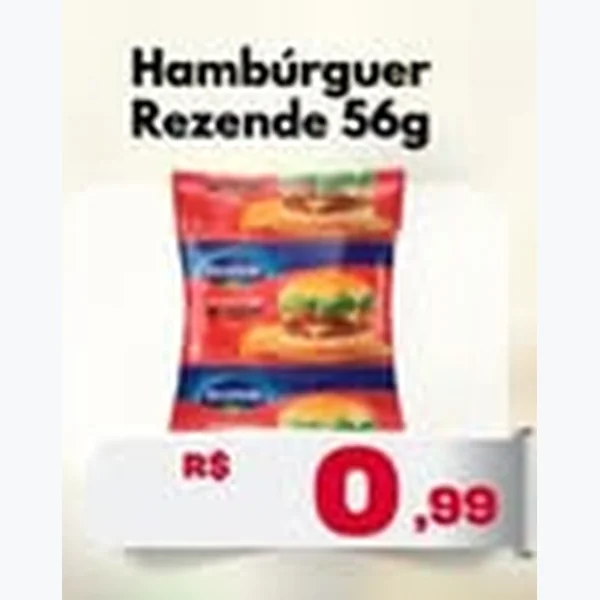 Recorte do encarte de Hambúrguer Rezende