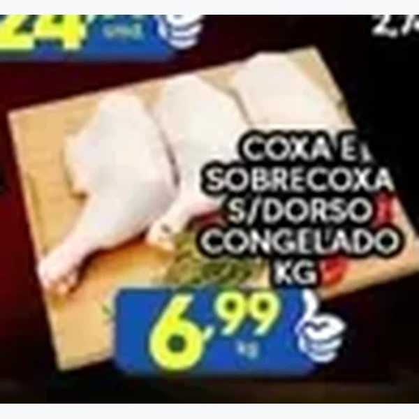 Recorte do encarte de Coxa e Sobrecoxa Congelado