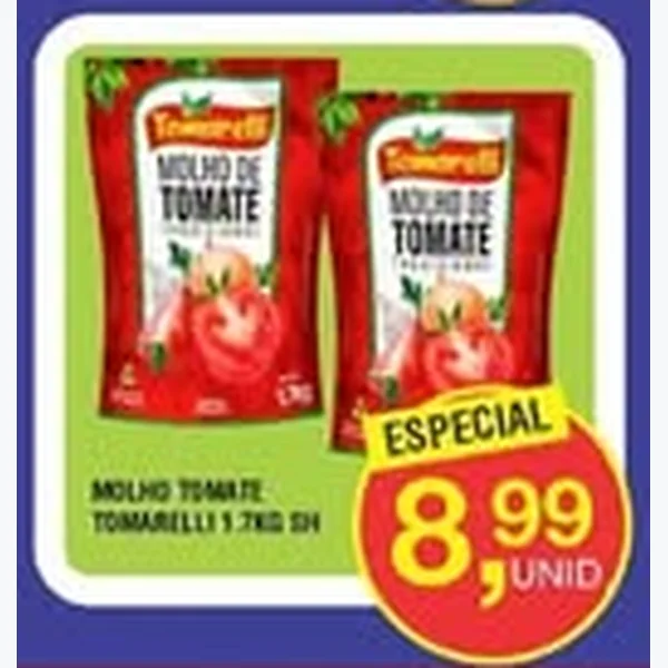 Molho de Tomate Tomarelli 1,7 kg