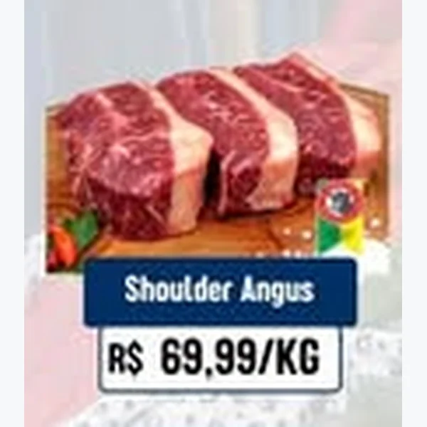 Recorte do encarte de Shoulder Angus