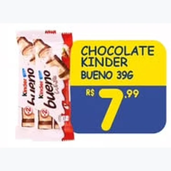 Recorte do encarte de Chocolate Bueno Kinder 39 g