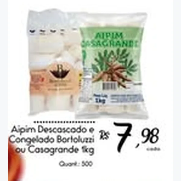 Recorte do encarte de Aipim Casagrande 1 kg