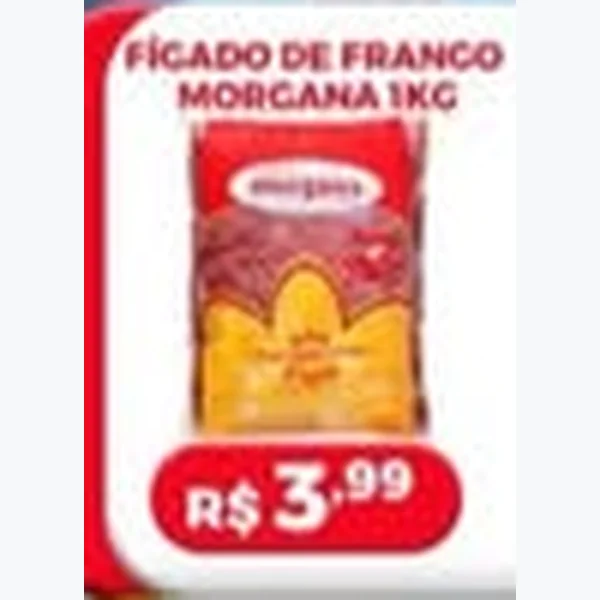Recorte do encarte de Fígado de Frango Morgana 1 kg