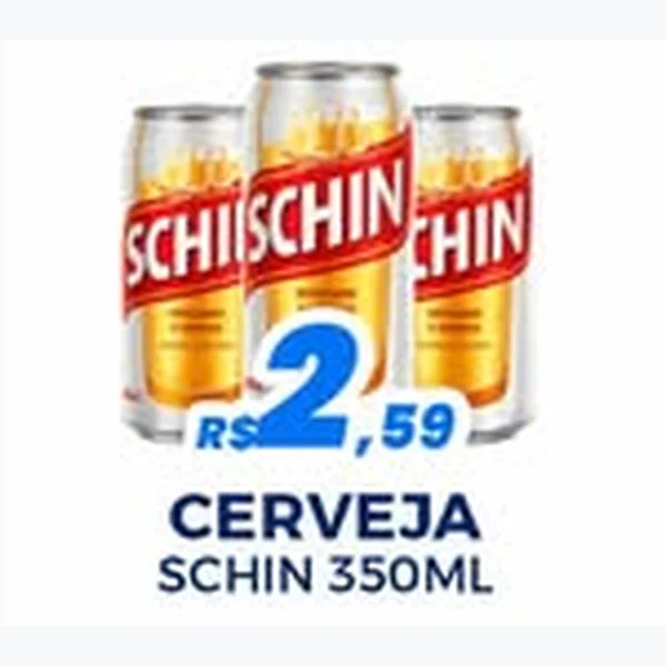 Recorte do encarte de Cerveja Schin 350 ml