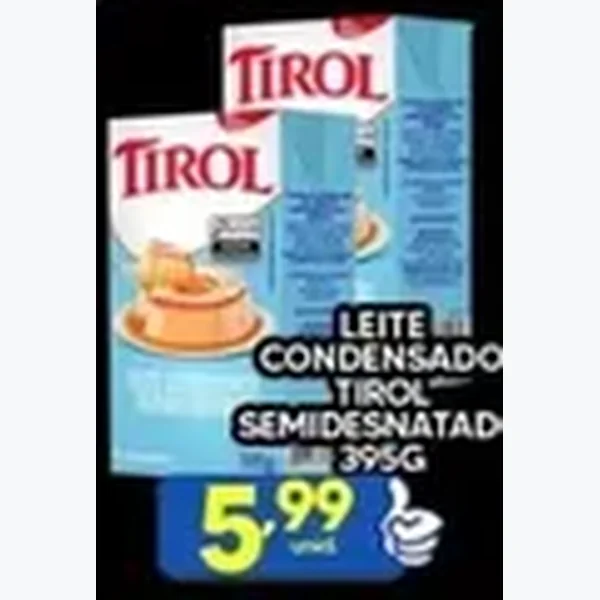 Leite Condensado Semidesnatado Tirol 395 g