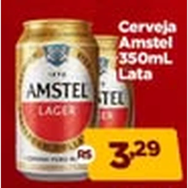 Cerveja Lager Amstel 350 ml