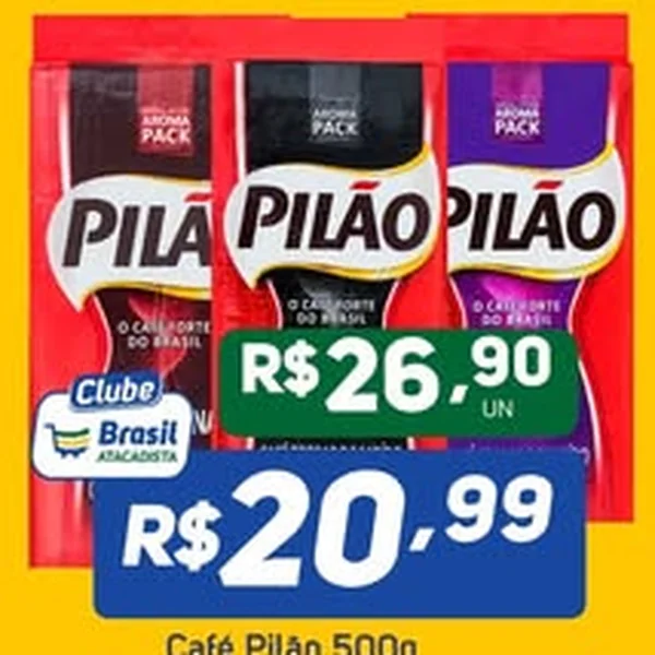 Recorte do encarte de Café Pilão 500 g