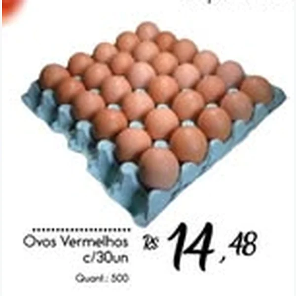 Ovos Vermelhos 30 un