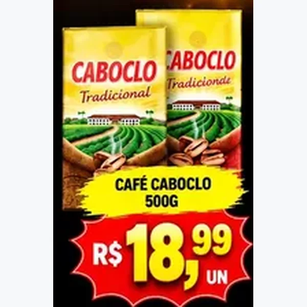 Recorte do encarte de Café Tradicional Caboclo 500 g