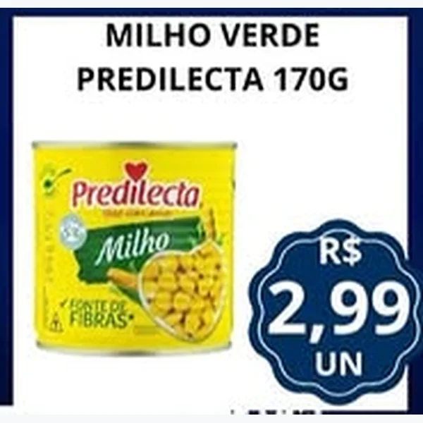 Recorte do encarte de Milho Verde Predilecta 170 g