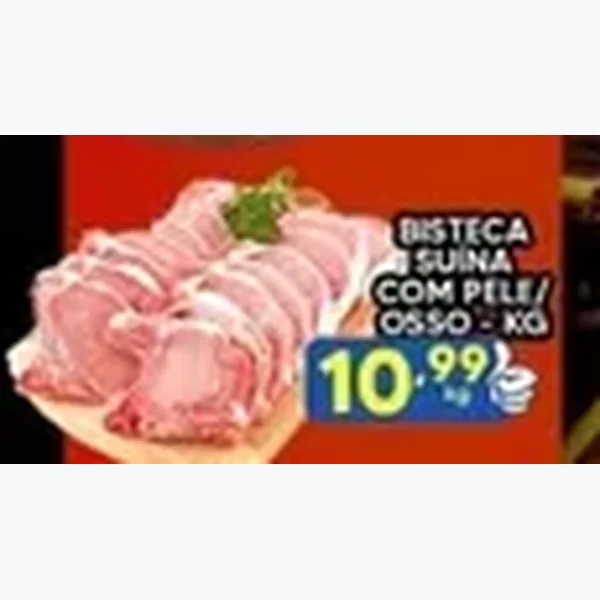 Bisteca Suína com Pele/osso