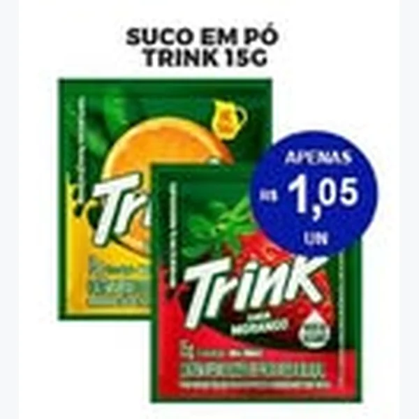 Recorte do encarte de Suco em Pó Trink 15 g