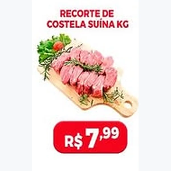 Recorte de Costela Suína