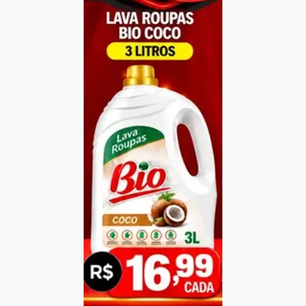 Lava Roupas Bio 3 L