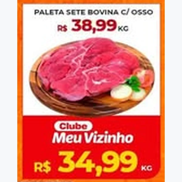 Recorte do encarte de Paleta Sete Bovino C/ Osso
