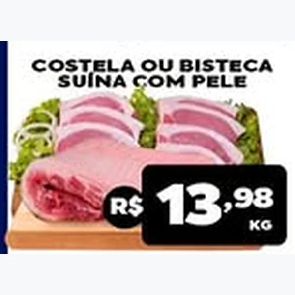 Bisteca Suína com Pele
