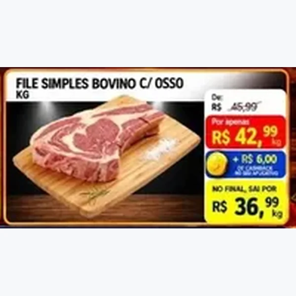 Filé Simples Bovino C/ Osso