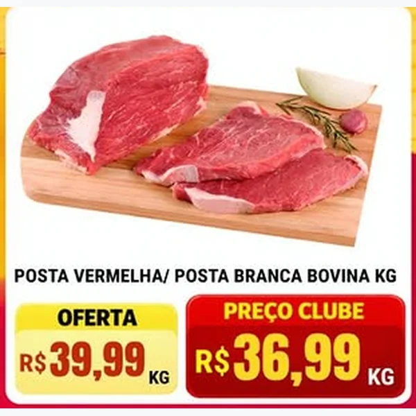 Recorte do encarte de Posta Branca Bovino