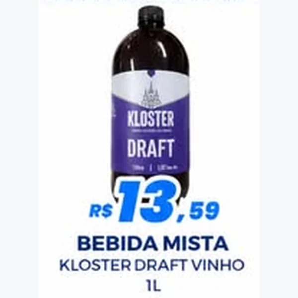 Recorte do encarte de Bebida Mista Kloster Draft 1 L