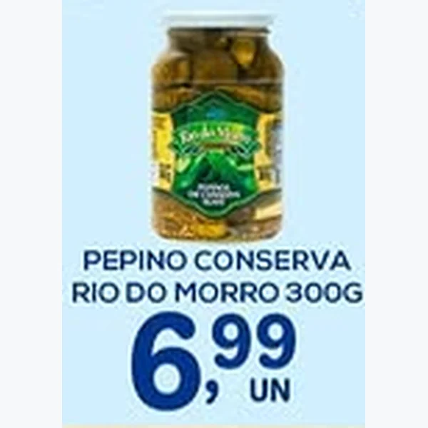 Pepino Conserva Rio do Morro 300 g