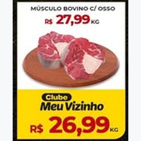 Recorte do encarte de Músculo Bovino C/ Osso