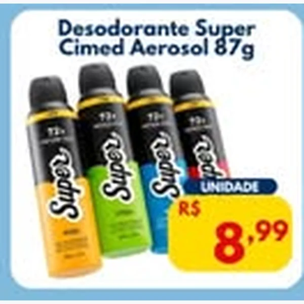Desodorante Aerossol Super Cimed 87 g