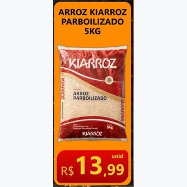Arroz Parboilizado Kiarroz 5 kg