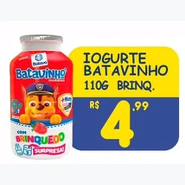 Recorte do encarte de Iogurte com Brinquedo Batavinho 110 g