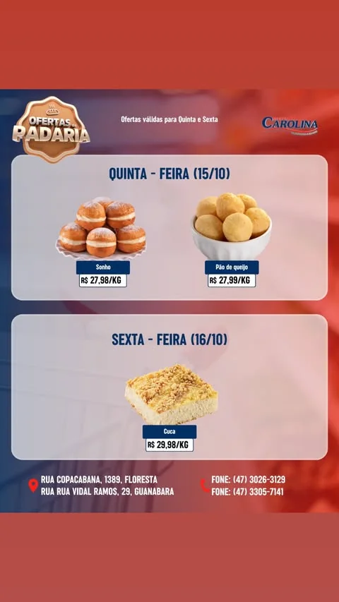 Encarte Supermercado Carolina