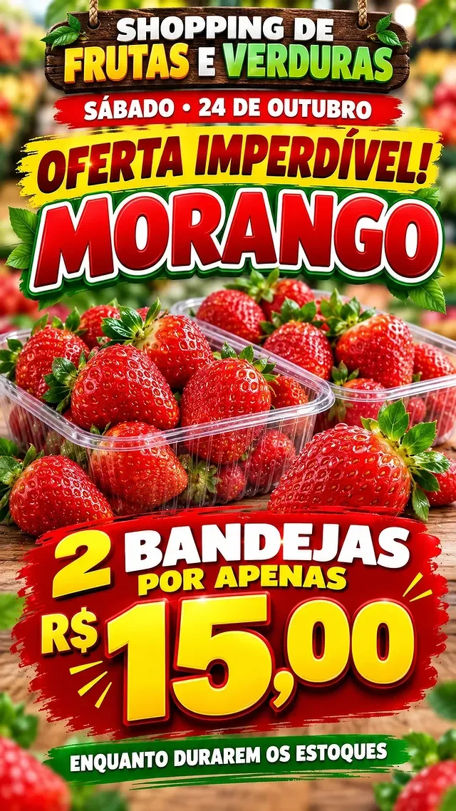 Encarte Shopping de Frutas e Verduras Joinville