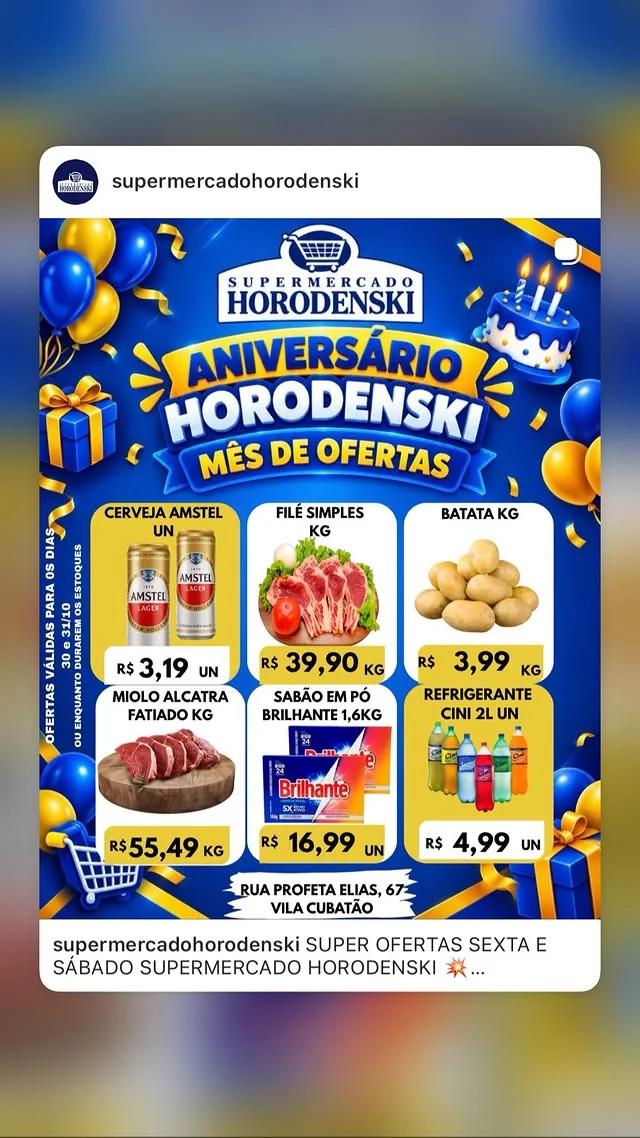Encarte Supermercado Horodenski